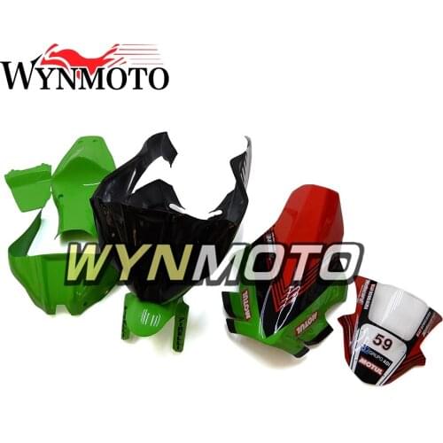 Complete Injection Black Green Red Fiberglass Racing Motorcycle Fairings For ZX 10R Year 2011 - 2015 Cowlings
