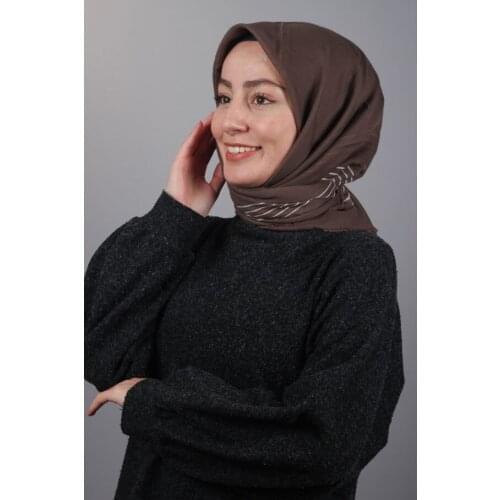 POLOİST SOLID COLOR VERA STRIPE COTTON SCARF-DESEN-01-RENK-03