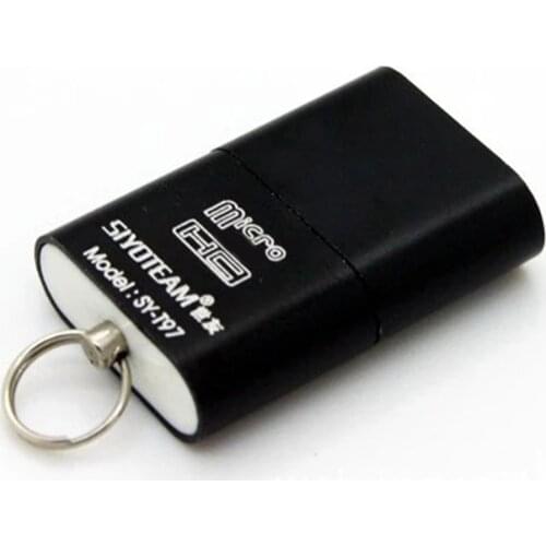 Practical Lightweight Metal Mini MICRO Card Reader Accessories High Speed Computer Plug And Play USB 2.0 Anti-lost For TF