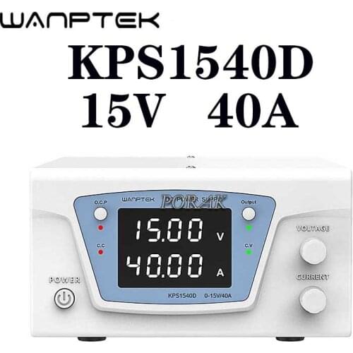 Wanptek KPS1540D Programmable DC Adjustable Regulated Power Supply 15V 40A PWM Modulation Short-circuit Protection