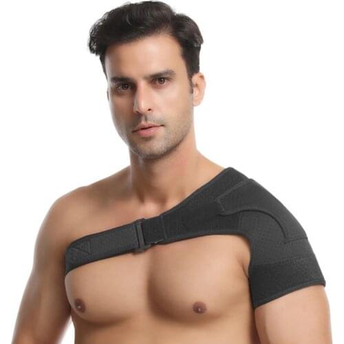 Adjustable Shoulder Support Protector Elastic Shoulder Bandage Breathable Sports Single Shoulder Brace Belt Pain Relief Strap
