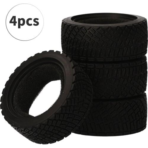 AUSTAR AX-8006 4PCS 65*25MM Rubber Tires for 1/10 Racing Car for HSP94123 LC PTG-2