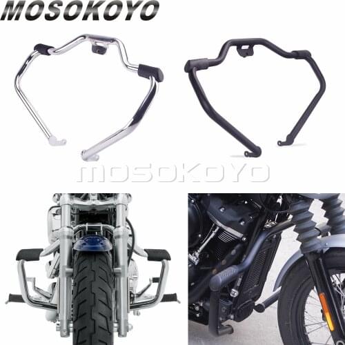 Engine Guard Highway Crash Bar For Harley 2018-2020 Softail Fat Boy Heritage Deluxe Slim Street Bob Breakout Sport Glide FLSL