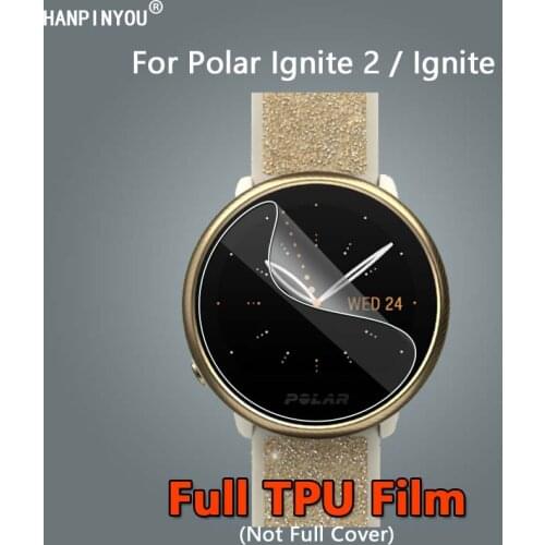 1-10Pcs For Polar Ignite 2 Smart Watch Ultra Clear Not Full Cover Soft TPU Hydrogel Film Screen Protector -Not Tempered Glass