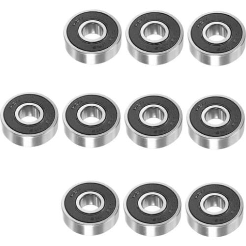 10 pcs 629-2RS 9mmx26mmx8mm Double Sealed Miniature Deep Groove Ball Bearing