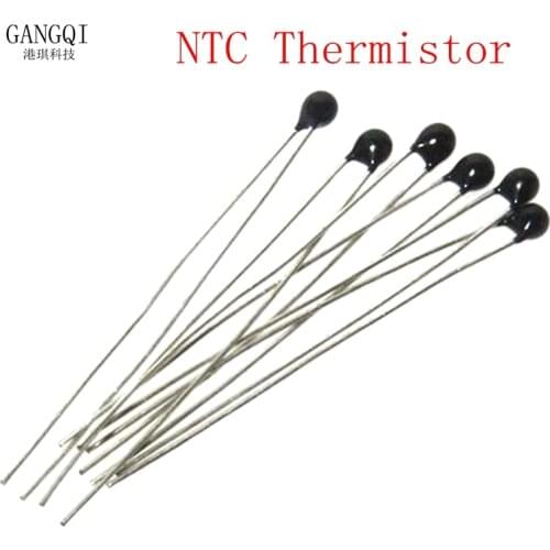 10PCS NTC Thermistor Thermal Resistor MF52 NTC-MF52AT 1K 2K 3K 4.7K 5K 10K 20K 47K 50K 100K 5% 3950B 1/2/3/4.7/K Ohm R
