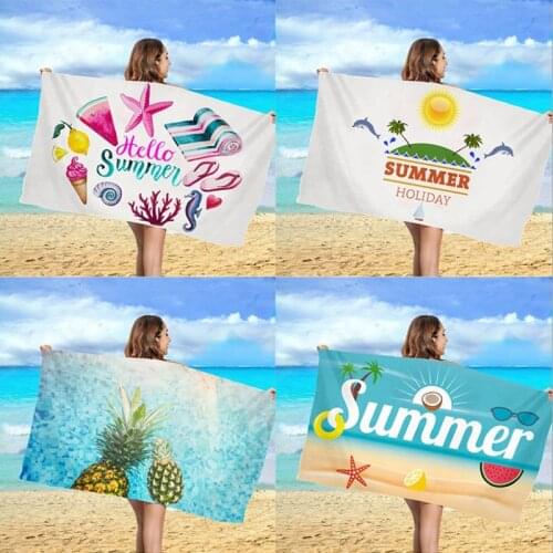 160*80cm Sand Free printed quick dry beach towel Microfiber Bath Towels Beach cushion Swimming Beach towels