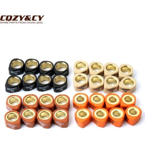 8pc Racing Quality Roller Weights 20x12mm 9g 11g 13g 15.5g for Aprilia Leonardo ST 250 1999-2004