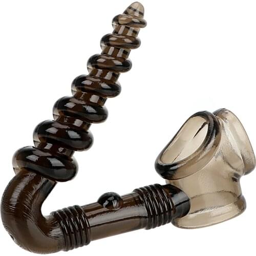 IKOKY Silicone Cock Ring Erotic Anal plug Penis Ring Sex Toys for Men Prostate Massage Male masturbator Stimulator Butt Plug