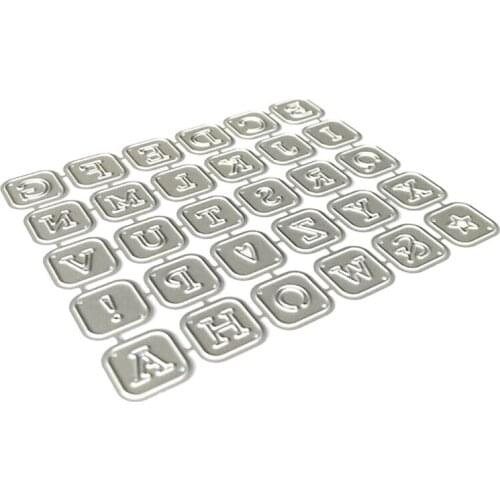 Alphabet Letters Metal Cutting Dies Stencil Scrapbooking DIY Album Stamp Paper Card Embossing Decor Craft