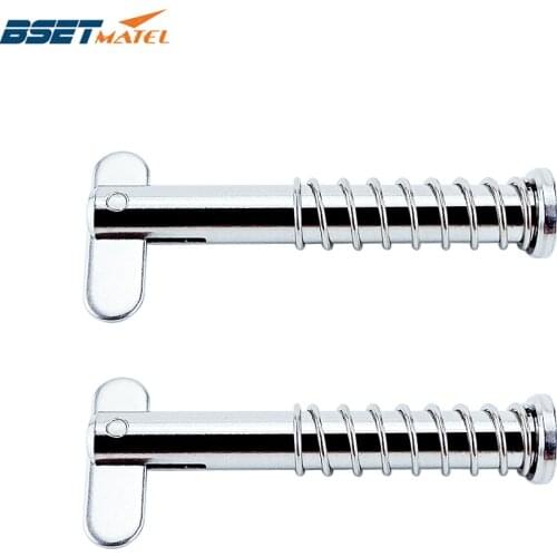 2PCS 316 Stainless Steel Quick Release Pin Dowel Pin Flat Head Cylindrical Pin Positioning Pins Retainer Farm Lawn Garden Marine