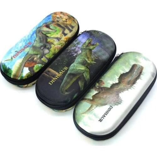 New Dinosaur EVA Hard Shell Pencil Bag Case Student Dinosaur Style Holder Storage Stationery Makeup Brush Storage Bag Case Desk