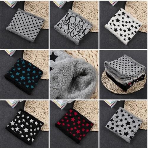 Autumn Winter Children scarf five stars Print Baby scarf Boys and girls cotton Kids Dot print ring children loop Scarves