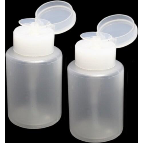 2 PCS NAIL ART PUMP DISPENSER FOR ACETONE Cleaner Polish REMOVER TOOLS