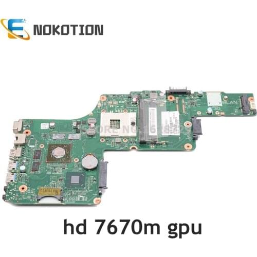NOKOTION ForTOSHIBA Satellite L855 Laptop motherboard HD4000+HD 7670M 6050A2491301 1310A2491319 SPS V000275120 V000275060