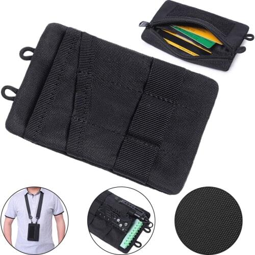 Mini EDC Pouch Military Key Earphone Holder Men Coin Wallet Purses Army Coin Pocket with Hook Waist Belt Bag for Hunting