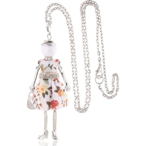 Fashion Necklace For Women Jewelry Cute Long Pendant Handmade Statement Charm Lady New Cute Girl Jewelry