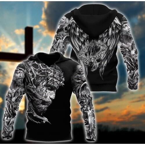 2021 God Christian Jesus 3D Printed Hoodie For Men/Women Harajuku Fashion Retro hooded Sweatshirt Casual Jacket Pullover Z-04445