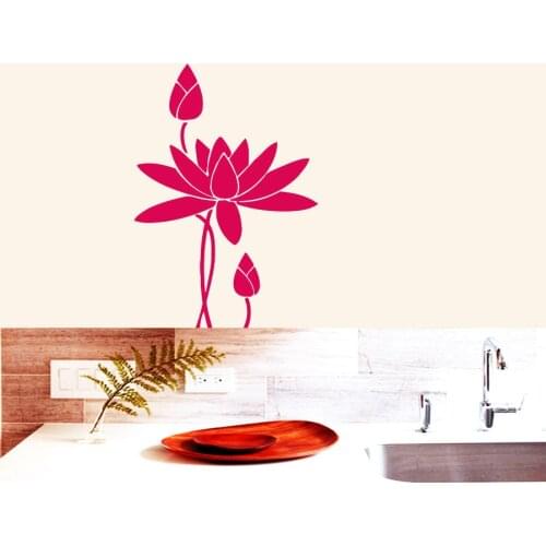 Wall Decal Flowers Decal Removable Sticky Vinyl Sticker Kitchen Living Room Bedroom Home Decoration Floral Decor Art Mural LA140