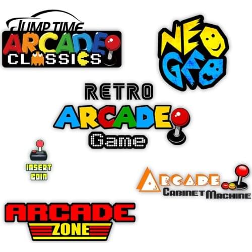 Jump Time 13cm x 6.3cm for Retro Arcade Game Car Stickers Graffiti DIY Personality Laptop Car Decoration Window Decal