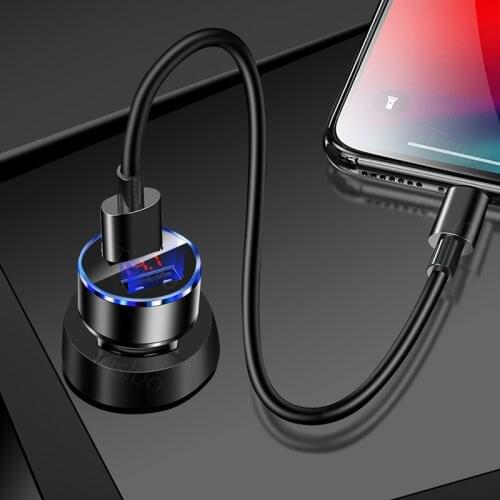 New LED Display Dual USB Car Charger for Cadillac XTS SRX ATS CTS/Renault Koleos Fluenec Latitude