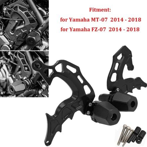 For Yamaha MT-07 MT 07 Engine Full Protection MT 07 MT07 FZ-07 2014-2018 moto CNC Frame Slider Crash Falling Protector Guard
