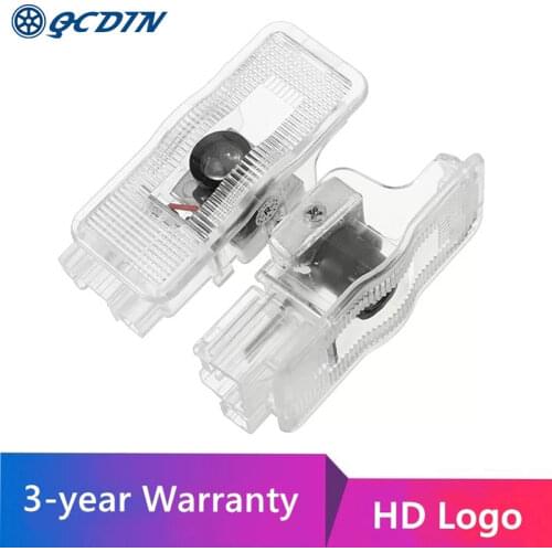 QCDIN For Triomphe LED Car Welcome Light Door HD Logo Projector Light For Triomphe 2006 -2010 For C4 2006-2012