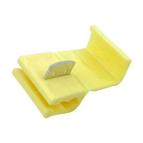 Scotch Lock Quick Splice Connectors Terminals Yellow 50PCS Or 100PCS Wire Electrical Cable Crimp For 18-14 AWG