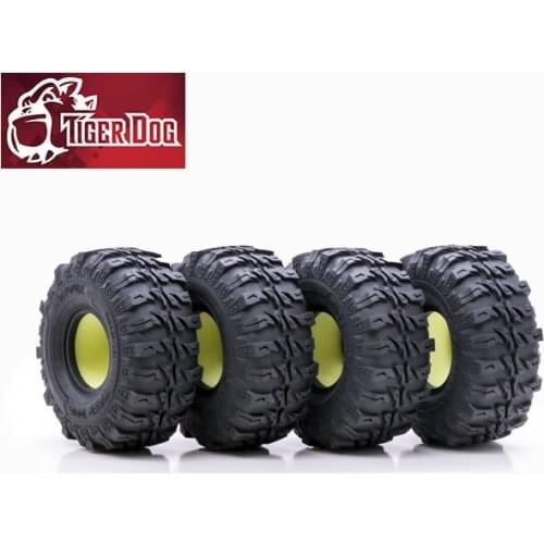 1.9 "tigerdog super soft tigerdog for 1:10 RC tracked axial scx10 90046 D90 D110 rc4wd jimny rubber tire