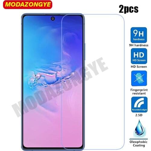 2 pcs Tempered Glass For Samsung Galaxy S10 Lite Screen Protector Samsung S10 Lite G770F G770 SM-G770F Glass Film 6.7 inch