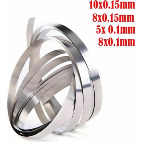 3m/pack 8 * 0.15mm nickel belt Suitable for lithium ion battery spot welding outdoor tools 3m pure nickel plate with nickel bel
