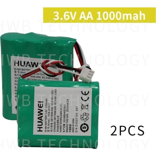 2 Pieces/lot new 3.6V AA 1000mAh ni-mh Battery pack Rechargeable batteries China mobile cordless phone batteries Free shipping