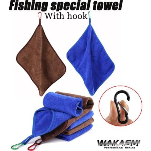 2021New 3Pcs Fishing Towels Microfiber Fishing Clothing Towel Thickening Non-Stick Absorbent Wipe Durable Hiking Climbing Hands
