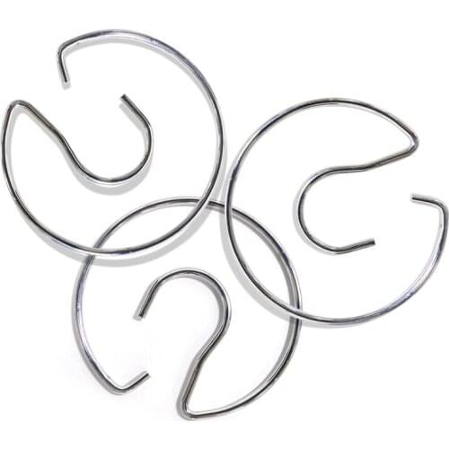 ABSF 20 PCS Metal Pocket Chart Ring Multifunctional Hook Clip Chart Stand Teacher Assistant Hook Class Office Accessories