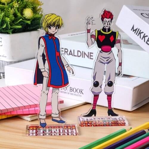 Anime Killua Irumi Hisoka Cute Acrylic Figure Pendant Keychain Keyring Collection Model Toy Cosplay