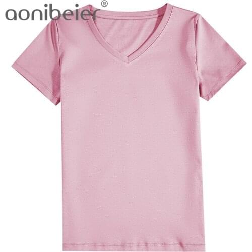 Женские футболки с коротким рукавом Aonibeier China At AliExpress