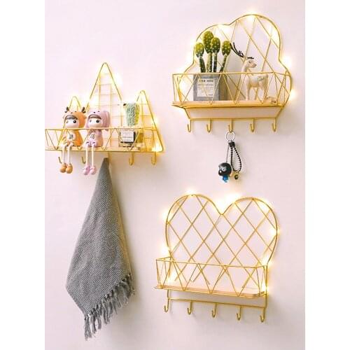 Key Holder with LED Light Wall Hook Key Hook Letter Holder Door Back Hallway Storage Organizer Rack Holder Coat Hanger Home