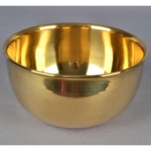 Pure copper bowl Hand polishing diameter 15cm