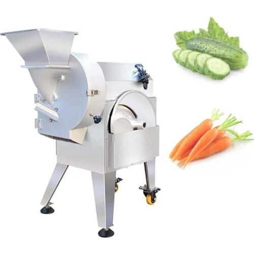Electric Automatic Celery Kale Green Bean Coconut Slice Chips Shredder Dice Chopper Slicer Cutter Vegetable Cutting Machine