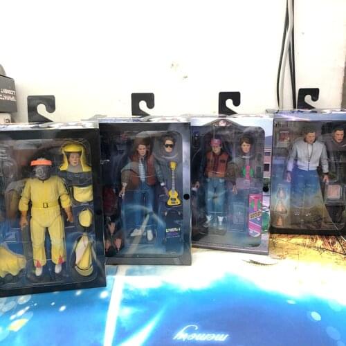 Original Neca Marty McFly Figure Biff Tannen Figure Back To The Future Sports Almanac Ultimate 1955 The 35th Anniversary Figures