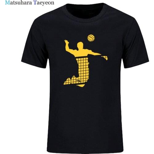 New Cotton Tshirt Shirt Volleyballer T Shirt Summer Fashion Cotton Men T Shirt Short Sleeve Top Tee Harajuku