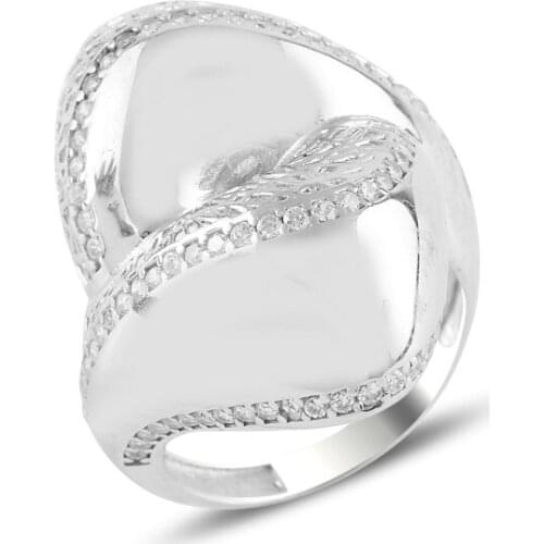 Silver 925 Sterling Zircon Stone Ring