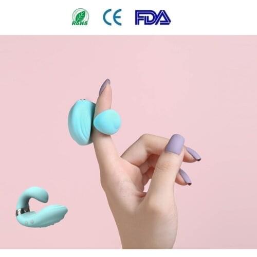 Kisstoy Mini Finger Vibrator for Women Nipple Clitoris Vagina Stimulator Vibrating Masturbator G Spot Jumping Egg Sex Toy
