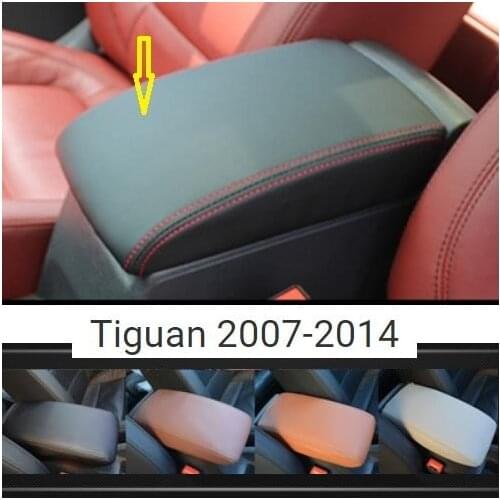 For Volkswagen Tiguan 2007 2008 2009 2011 2012 2013 2014 Customzied Microfibre Leather Center Armrest Cover Direct installation