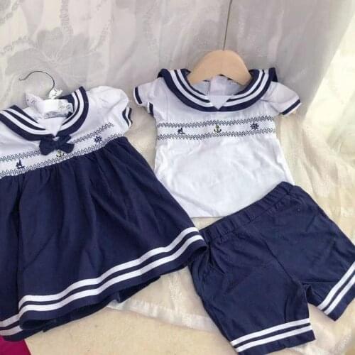 Summer New Arrivals Newborn Clothes Baby0-12month Baby Boys Clothes Spain Baby Brother Sister Clothes