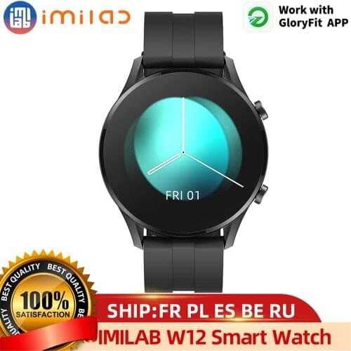 IMILAB W12 Smart Watch Men SmartWatch Bluetooth Smart Watches Pedometer Heart Rate Fitness Tracker IP68 Waterproof Sports Watch