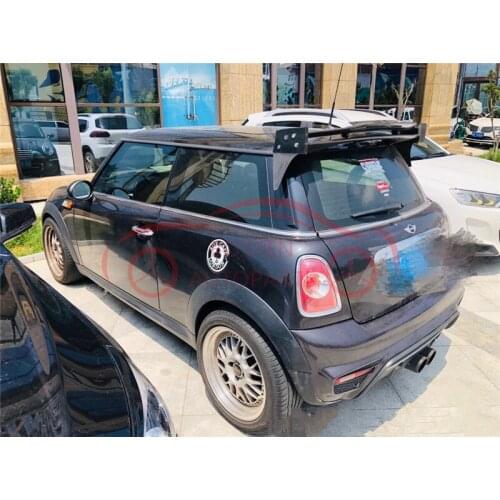 Apply to BMW MINI R56 COOPER S is perforated with a fixed carbon fiber tail fin, fixed wing, spoiler, body kit