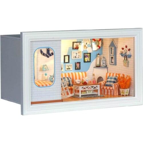 Diy House Long Holidays Crafted Assembled Toy Building Model Romantic Birthday Gift Unisex Multicolor Plastic 2021