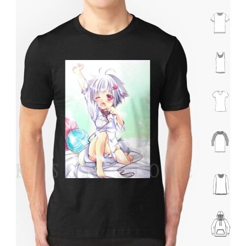 Cute Anime Girl T Shirt Diy Big Size Cotton Cute Kawaii Loli Sleepy Little Girl Anime
