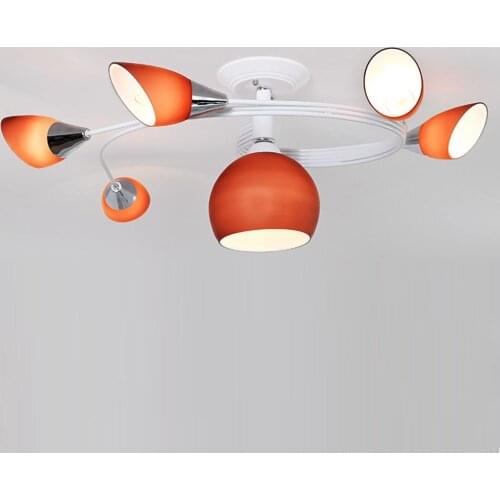 Modern Glass Bedroom Ceiling Light Simple Creative Personality Romantic Ceiling Lamp Wedding Room Children Room Lighting Fixture